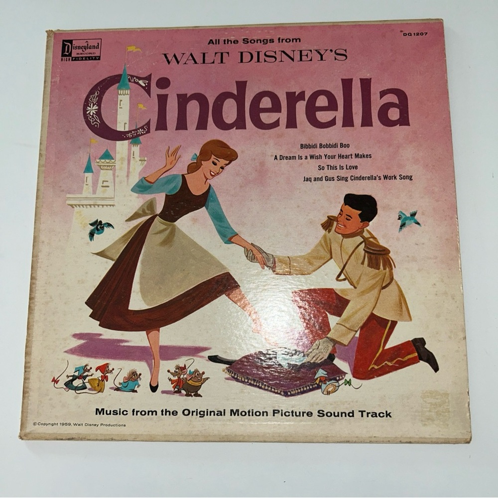 Vintage Vinyl Disney Cinderella Soundtrack